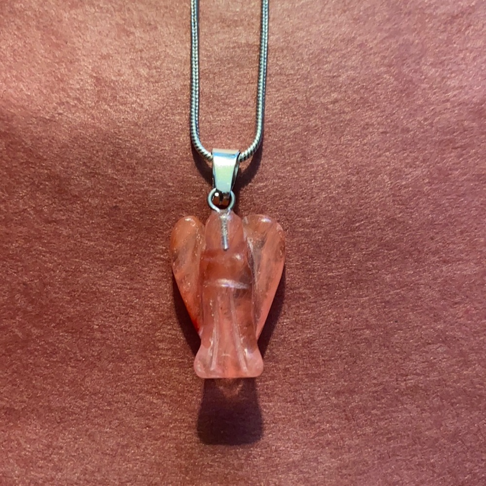 Beautiful Angel gemstone necklace